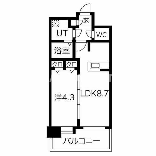 F・PARC西新の間取り