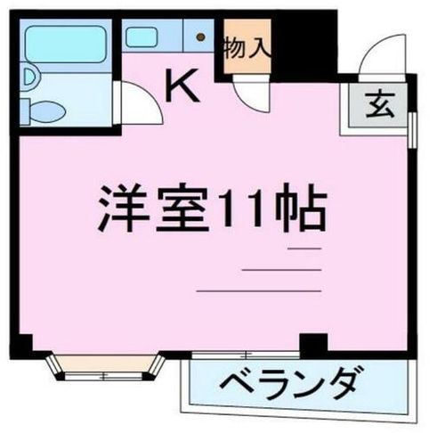 大阪府豊中市豊南町南5丁目(マンション)の賃貸物件の間取り