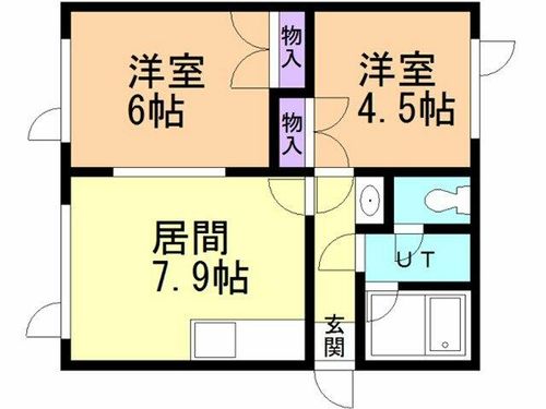 ハイツグリンサイド2101の間取り