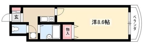 アーバンシティ栄生405の間取り