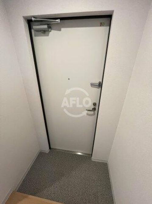 ソリティア桃谷の玄関