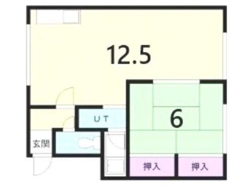 北海道札幌市手稲区新発寒五条7丁目(アパート)の賃貸物件の間取り