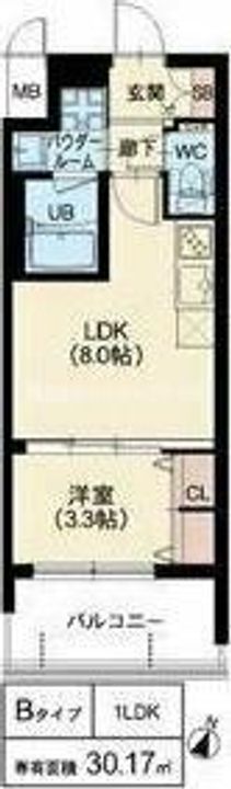 スプランディッド中之島DUEの間取り