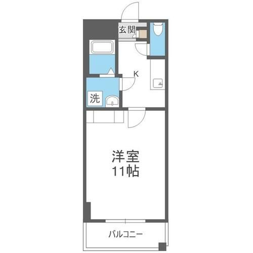 北海道札幌市中央区南五条西16丁目(マンション)の賃貸物件の間取り