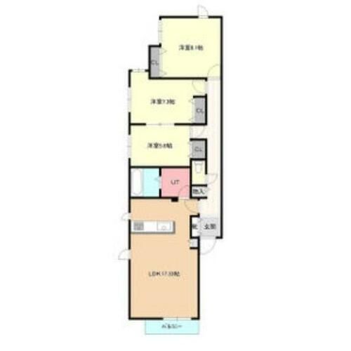 プレメゾン円山の間取り