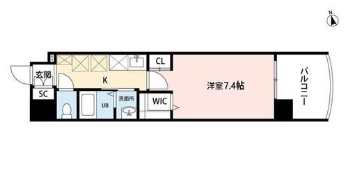 福岡県北九州市小倉南区徳力1丁目(マンション)の賃貸物件の間取り