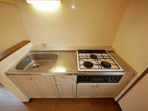 北海道札幌市中央区南八条西14丁目(アパート)の賃貸物件のキッチン