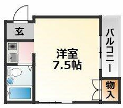 大阪府大阪市東淀川区豊里6丁目(マンション)の賃貸物件の間取り