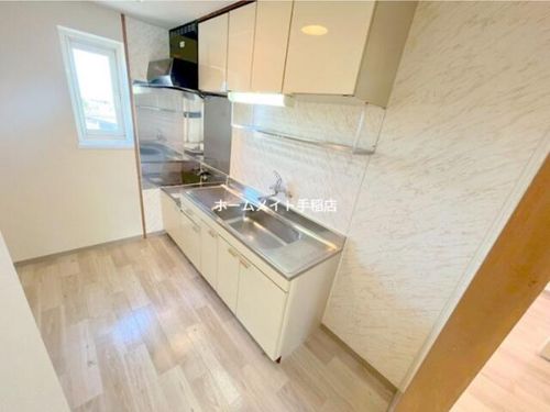 北海道札幌市手稲区富丘三条7丁目(マンション)の賃貸物件のキッチン