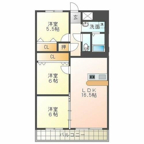 ネオハイツ垂水の間取り
