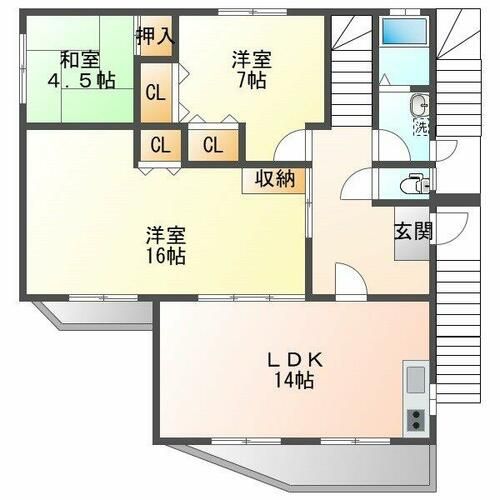 兵庫県神戸市須磨区多井畑字東山ノ上(一戸建)の賃貸物件の間取り