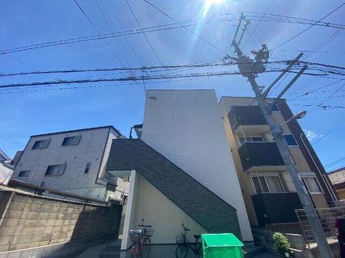 大阪府大阪市東住吉区湯里4丁目(アパート)の賃貸物件の外観