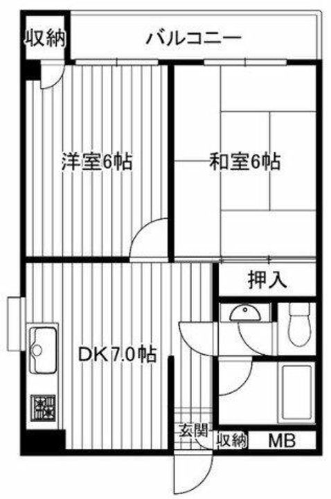 大阪府大阪市城東区放出西3丁目(マンション)の賃貸物件の間取り