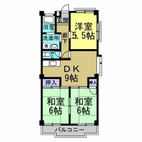 ハイツ瑠紫庵202の間取り