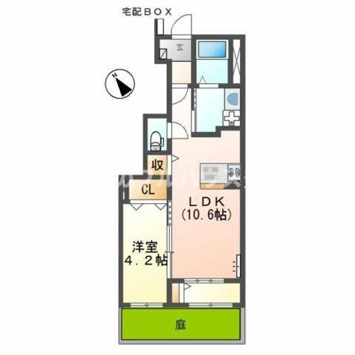 愛知県豊川市蔵子2丁目(アパート)の賃貸物件の間取り
