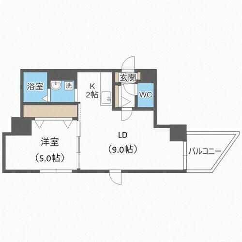 北海道札幌市中央区南四条西11丁目(マンション)の賃貸物件の間取り