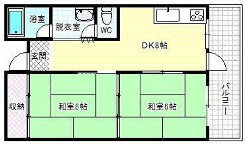 メゾン柏原の間取り