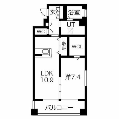 翠城IV303の間取り