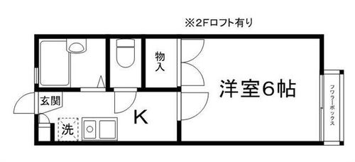 OA  FLAT御立中109の間取り