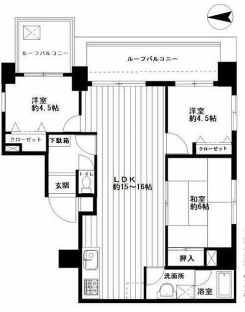 ベルデフラッツ真田山公園Ⅱの間取り