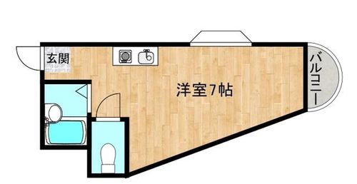大阪府守口市紅屋町(マンション)の賃貸物件の間取り