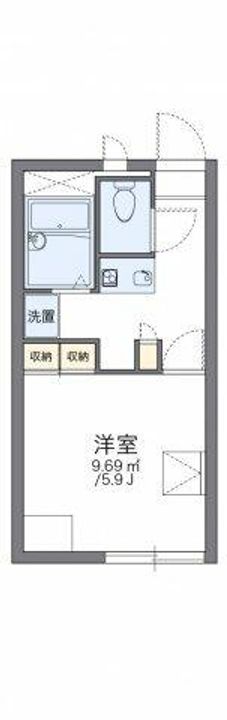レオパレスヴァンベールIIの間取り