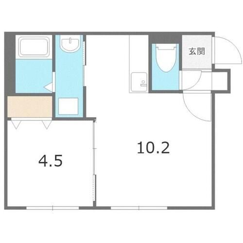 北海道札幌市手稲区手稲本町二条5丁目(マンション)の賃貸物件の間取り