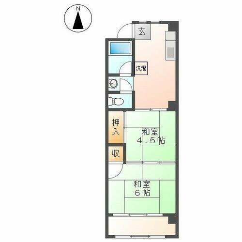 トータス駒止500の間取り