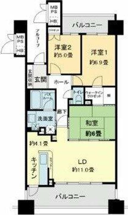 ベレーサ鶴舞公園の間取り