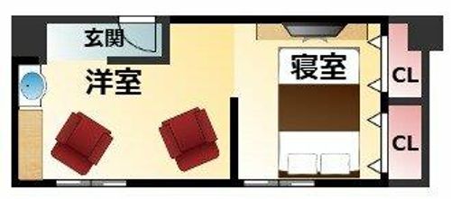 モテナプリーズ(シェアハウス)の間取り