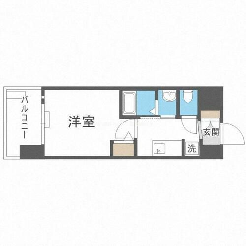 エステムコート新大阪XVフロウの間取り