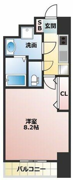 ディームス江坂の間取り