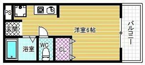 メゾン北花田の間取り