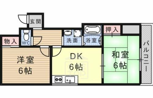 フォルテカーサ氷室203の間取り
