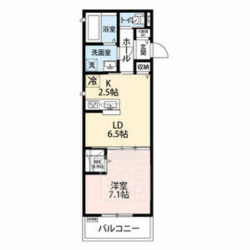 大阪府茨木市西河原1丁目(アパート)の賃貸物件の間取り