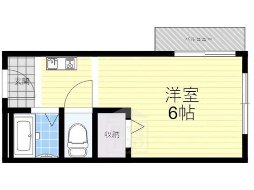 クローバーMオザキ A棟の間取り