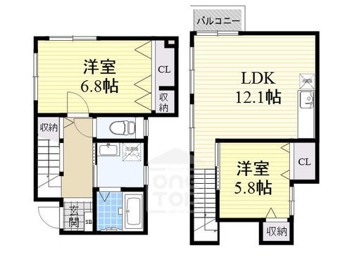 黒川レジデンスの間取り