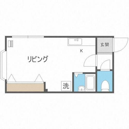 北海道札幌市北区北三十五条西3丁目(マンション)の賃貸物件203の間取り