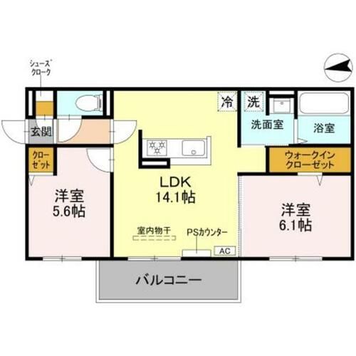 ルーセント伏見稲荷の間取り