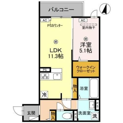 兵庫県神戸市須磨区千守町1丁目(アパート)の賃貸物件の間取り