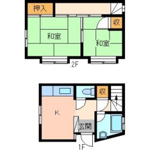 福岡県北九州市八幡西区中須2丁目(アパート)の賃貸物件の間取り