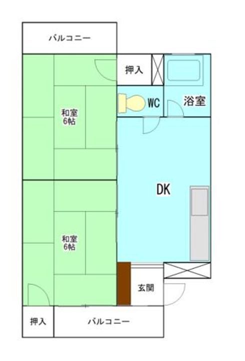 コーポ暁の間取り