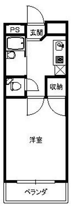 大阪府箕面市箕面5丁目(マンション)の賃貸物件の間取り