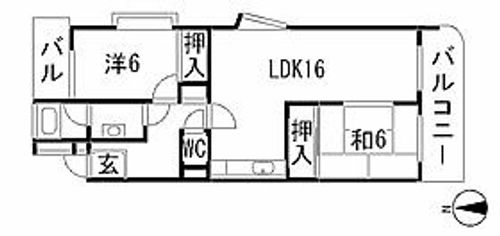 愛知県名古屋市千種区池上町2丁目(マンション)の賃貸物件の間取り