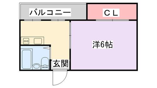 カールハイツ寝屋川2403の間取り