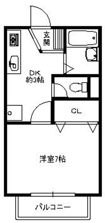 大阪府箕面市箕面7丁目(マンション)の賃貸物件の間取り