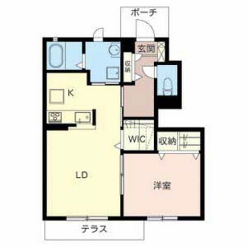 メゾンメイプル102の間取り