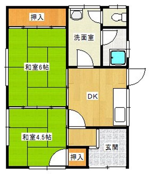 兵庫県赤穂市宮前町(一戸建)の賃貸物件の間取り
