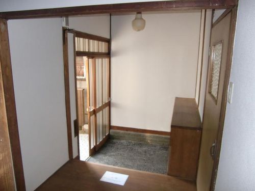大島1丁目文化住宅101の玄関