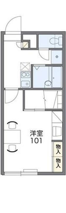 レオパレス三田D館の間取り